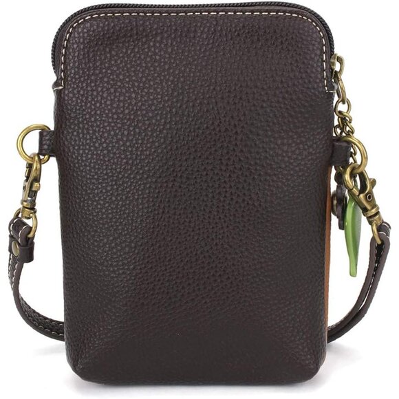 Plant Life Collection Multicolor Cactus Crossbody Cell Phone Purse - Brown - Picture 4 of 5